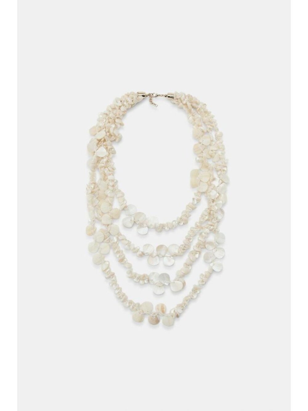 ZARA MOTHER-OF-PEARL EFFECT NECKLACE - Picture 1 of 3
